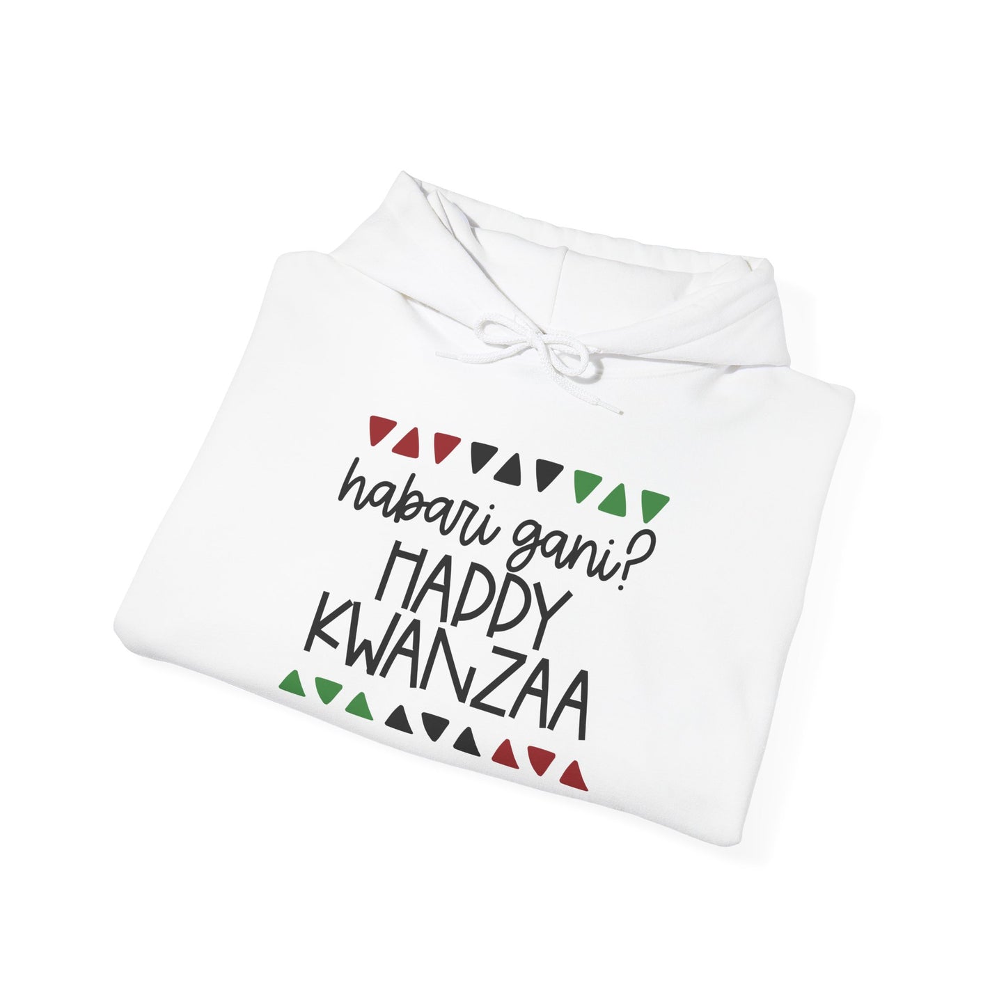 Habari Gani? Happy Kwanzaa Adult Heavy Blend™ Hooded Sweatshirt