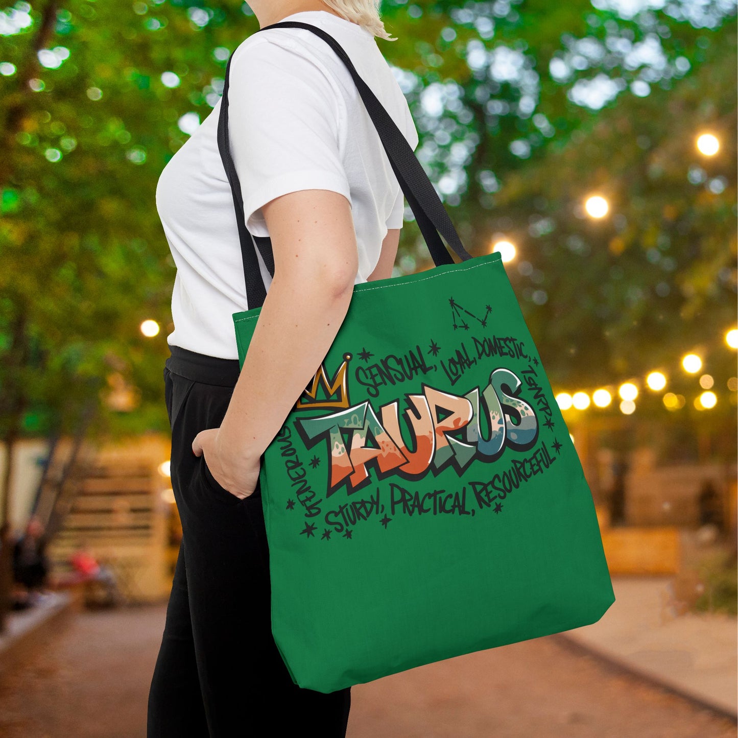 Taurus Street Art Canvas Tote Bag