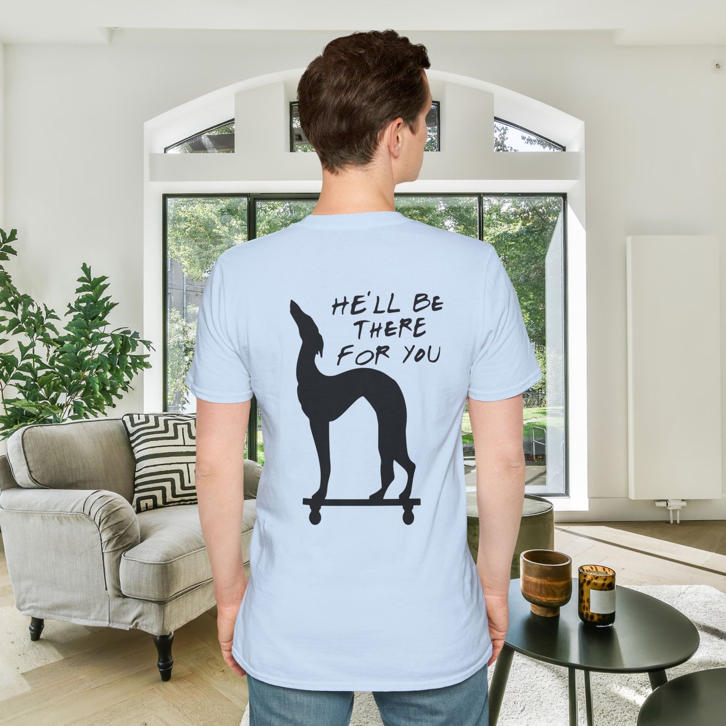Friends; Dog Statue He'll Be There For You Adult T-shirt