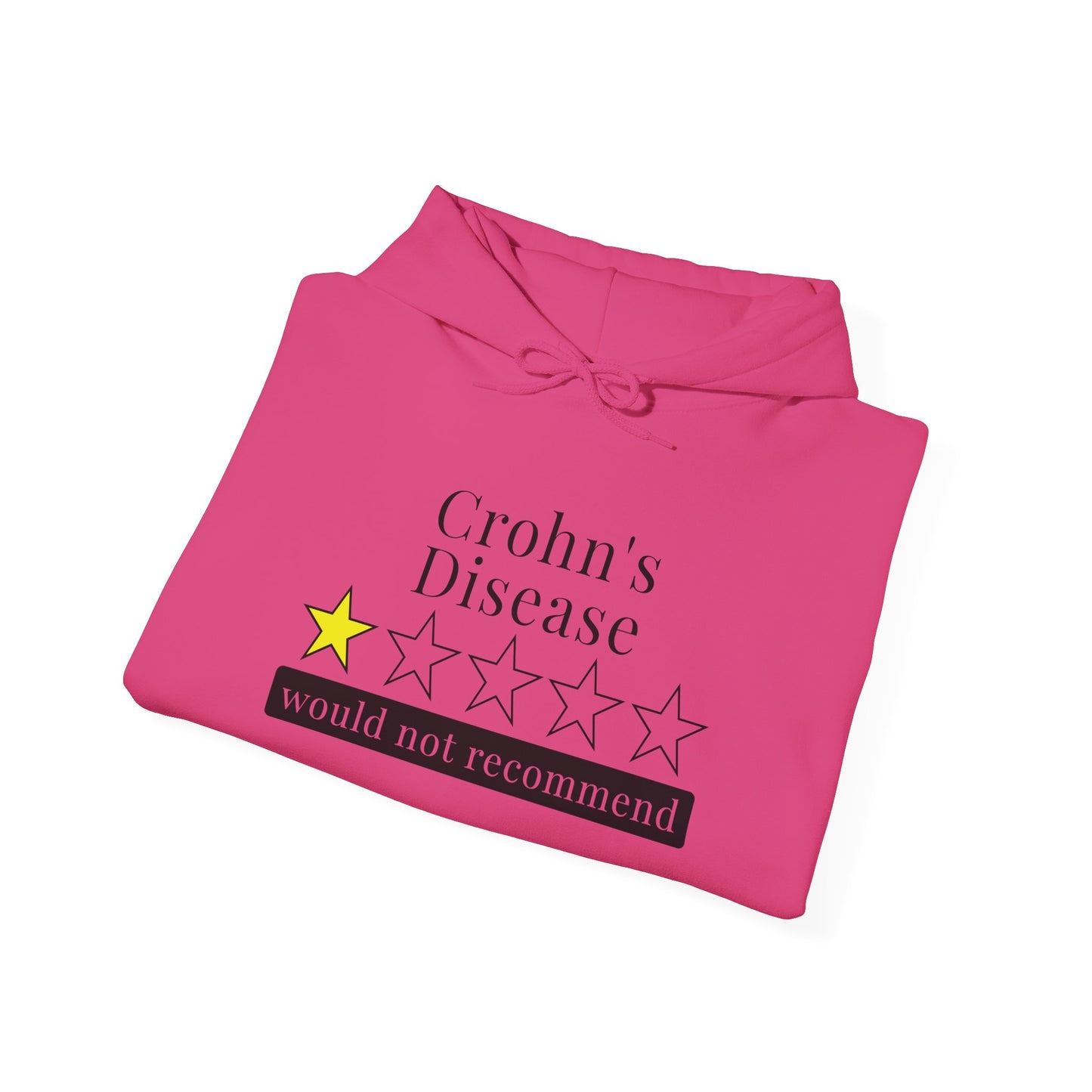 Crohn's Disease 1 Star Would Not Recommend Heavy Blend™ Hooded Sweatshirt