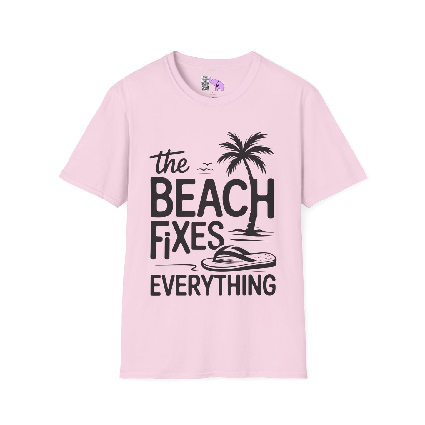 The Beach Fixes Everything Adult T-shirt