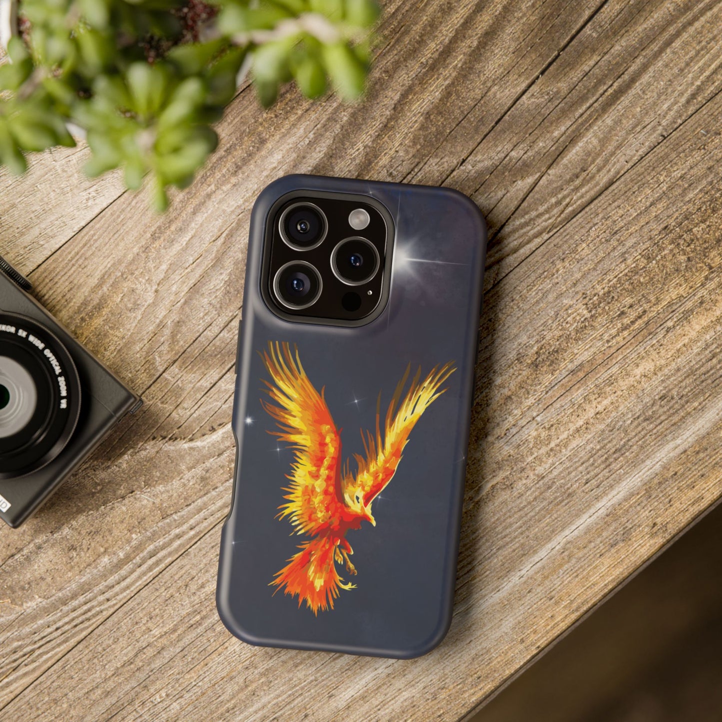 Phoenix Over Nebula MagSafe® Compatible Tough Case for iPhone