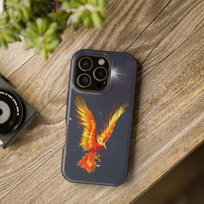 Phoenix Over Nebula MagSafe® Compatible Tough Case for iPhone