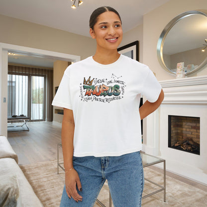 Taurus Street Art Women's Boxy Tee