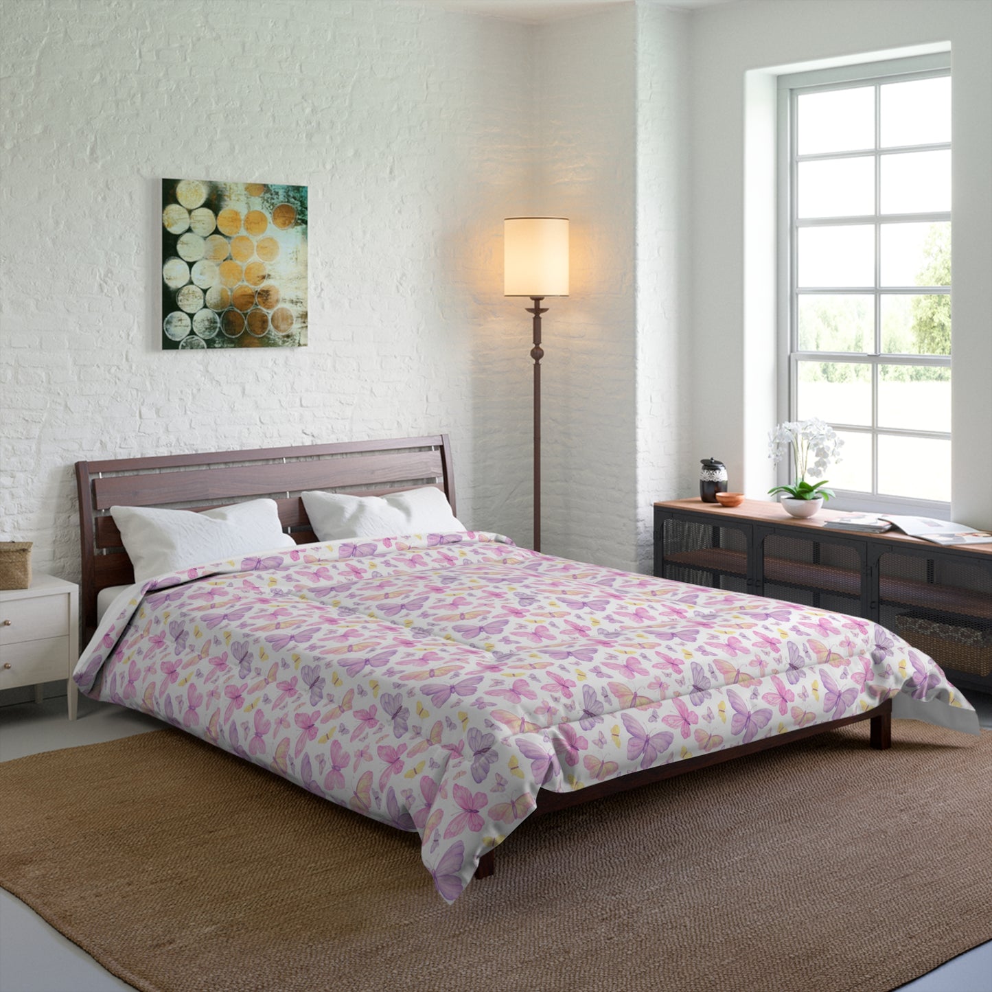 Pastel Butterfly Dreams Basic Bedding Set