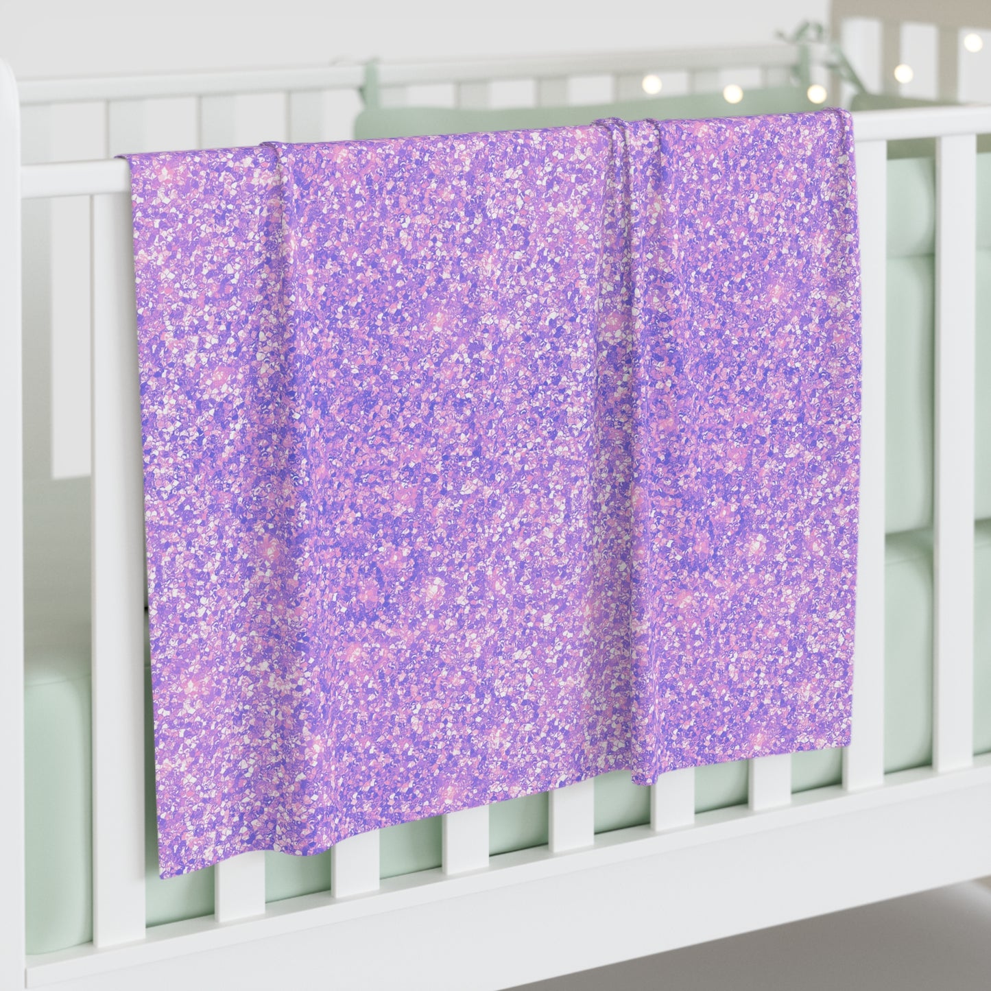 Lavender Crystal Baby Swaddle Blanket