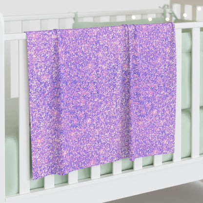 Lavender Crystal Baby Swaddle Blanket