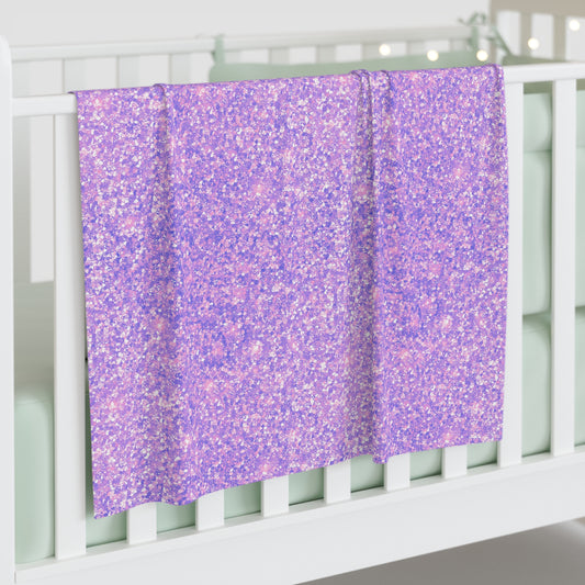 Lavender Crystal Baby Swaddle Blanket