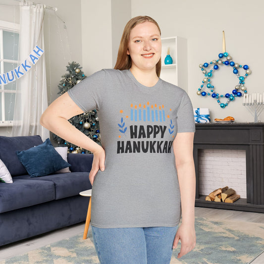 Happy Hanukkah 5 Adult T-shirt