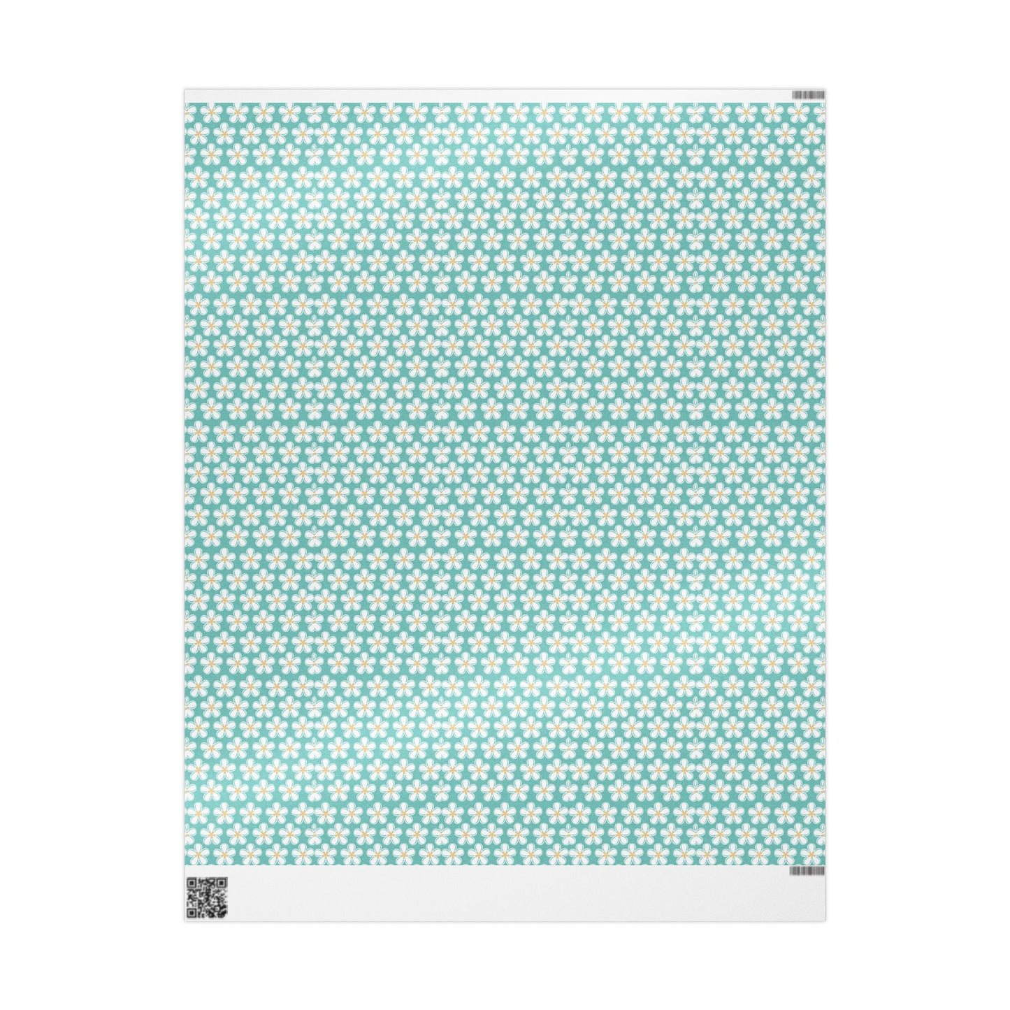 Tealberry Blooms Wrapping Paper