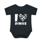 I Love Dinos (Dino Heart) Infant Baby Rib Bodysuit