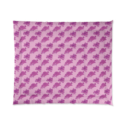 Bubblegum Bloom Peonies Basic Bedding Set