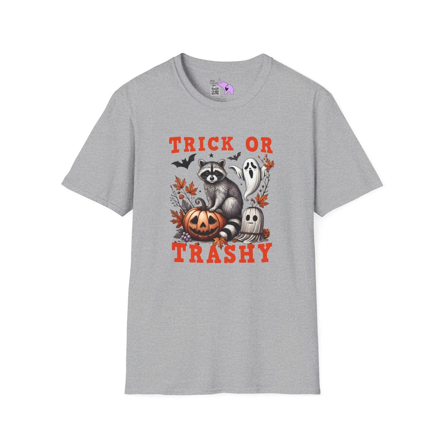 Trick or Trashy Racoon Adult T-shirt