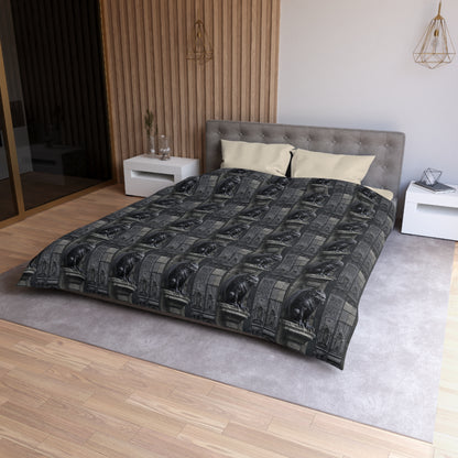 Gargoyle Vigil Microfiber Duvet Cover