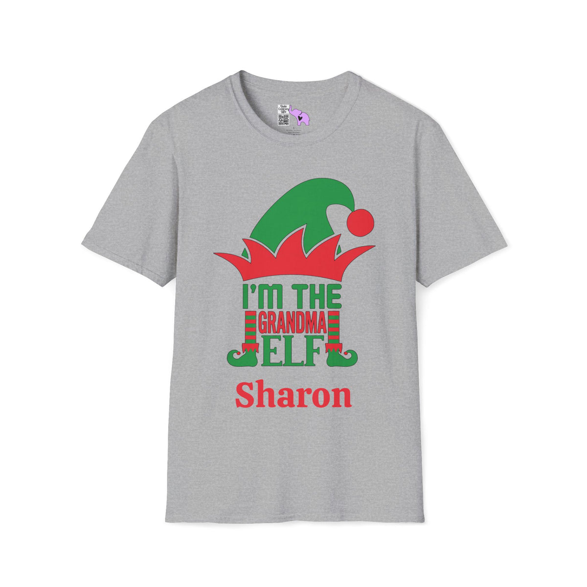 I'm The Grandma Elf Personalized Adult T-shirt