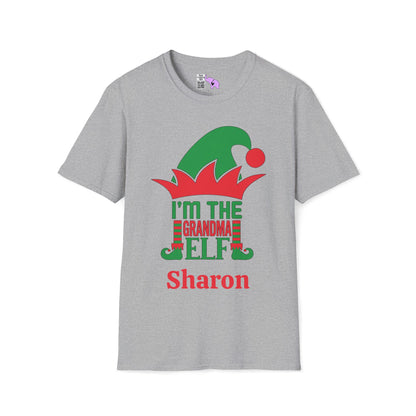I'm The Grandma Elf Personalized Adult T-shirt