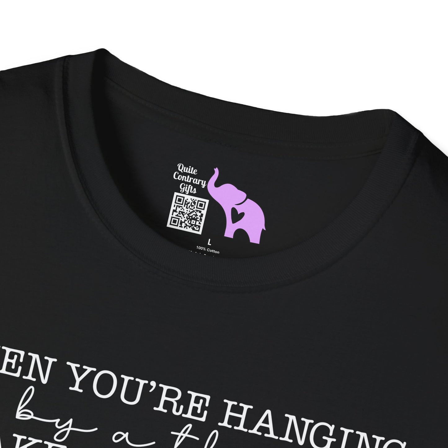If You're Hanging On By A Thread, Make Sure It's The Hem Of His Garment (Simple) Adult T-shirt