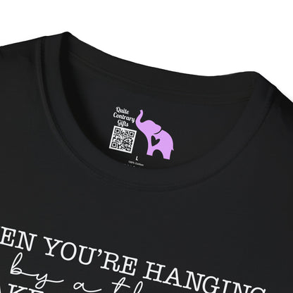 If You're Hanging On By A Thread, Make Sure It's The Hem Of His Garment (Simple) Adult T-shirt