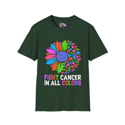 Fight Cancer in All Colors 25 Adult T-shirt