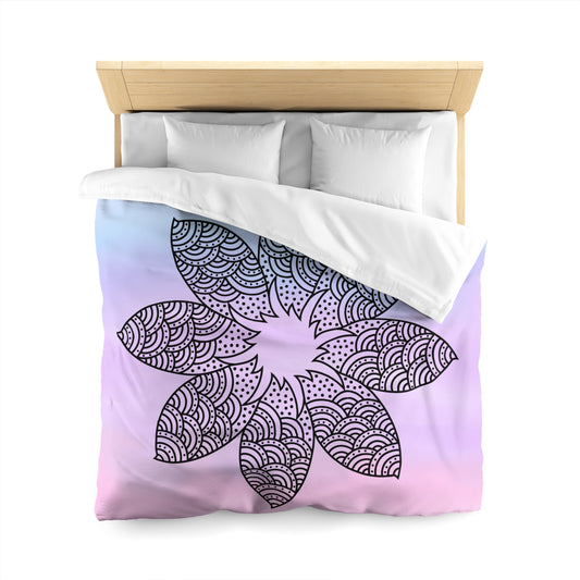 Serene Bloom Microfiber Duvet Cover