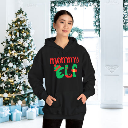 Mommy Elf Adult Heavy Blend™ Hooded Sweatshirt