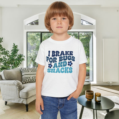 I Brake For Bugs and Snacks Heavy Cotton™ Toddler T-shirt