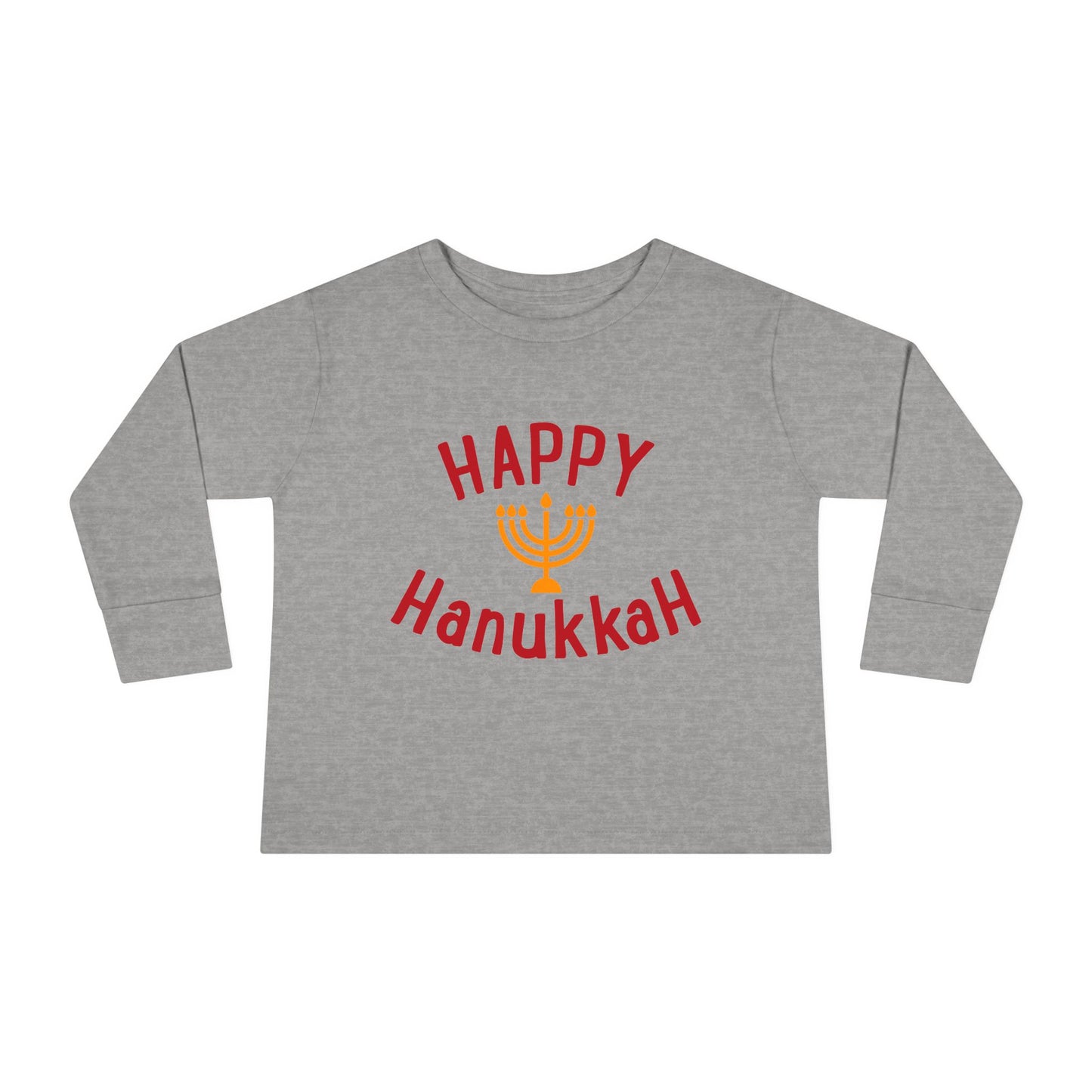 Happy Hanukkah Toddler Long Sleeve Tee