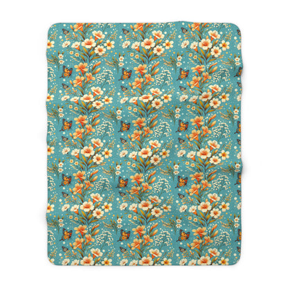 Petals & Wings Fleece Blanket