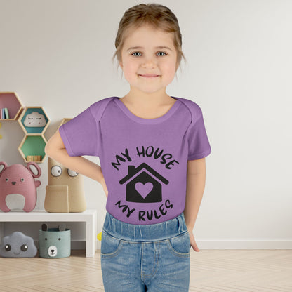 My House My Rules Infant Baby Rib Bodysuit