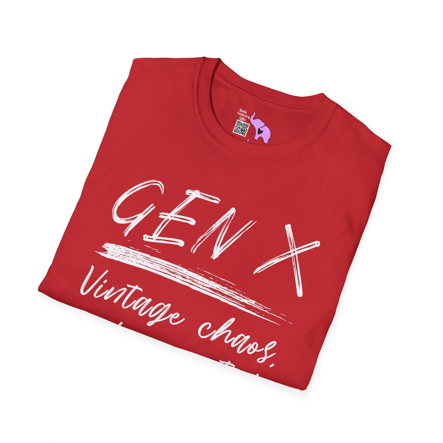 Gen X Vintage Chaos, Undocumented Adult T-shirt