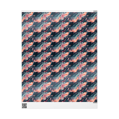 Pink Venom Marble Wrapping Paper
