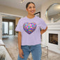 Heart in Blocks Women's Boxy Tee