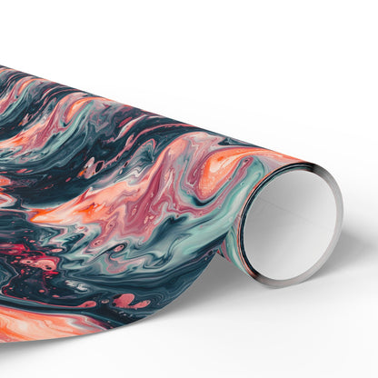Pink Venom Marble Wrapping Paper