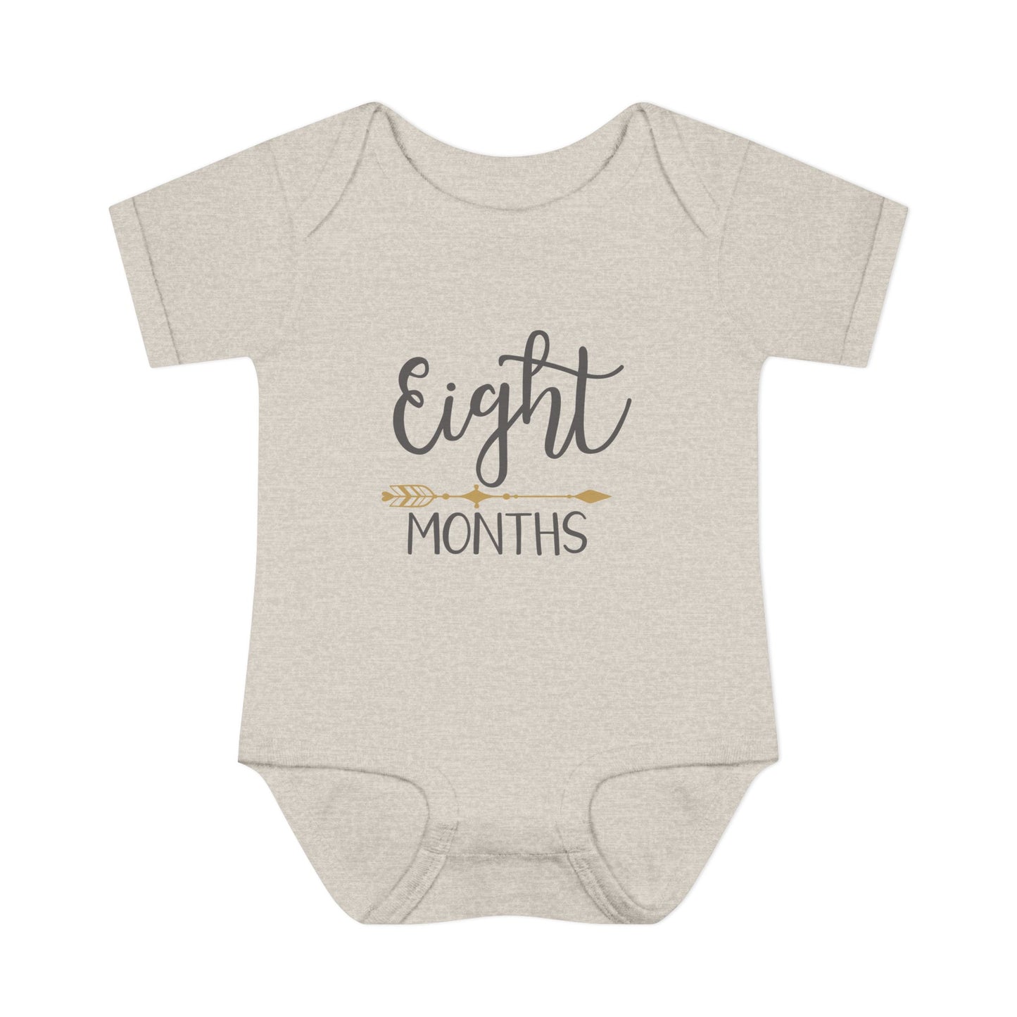 Golden Arrow Milestone Baby Bodysuit-Eight Months