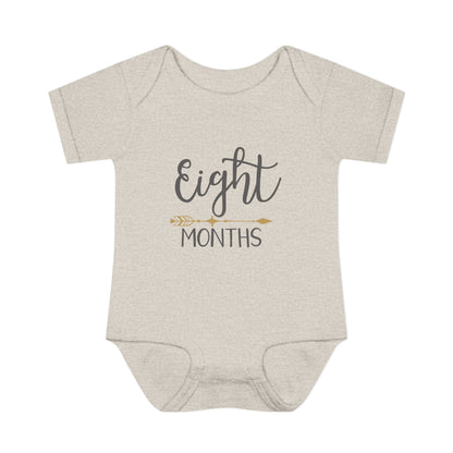 Golden Arrow Milestone Baby Bodysuit-Eight Months