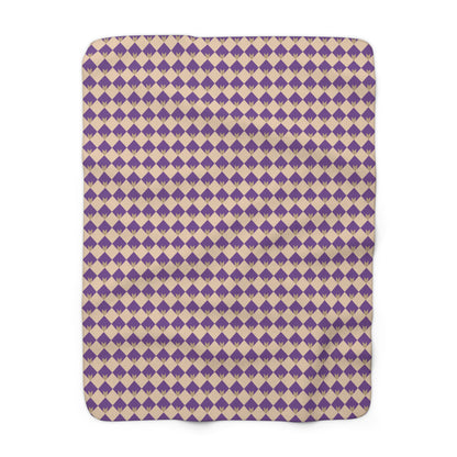 Diamond Bloom-Amethyst & Cream Basic Bedding Set