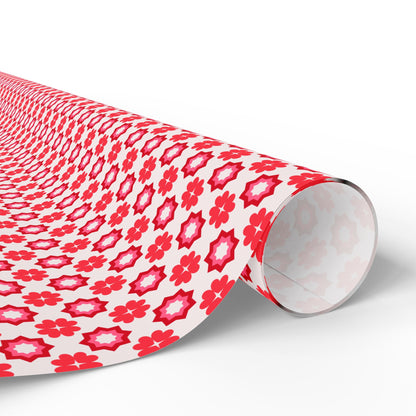 Scarlet Star Garden Wrapping Paper