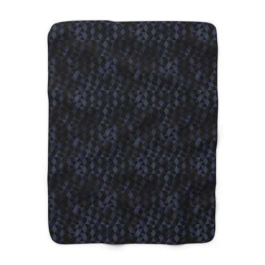Shadow Facets Sherpa Fleece Blanket
