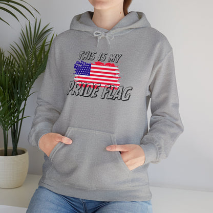 This is my Pride Flag (American Flag) Heavy Blend™ Hooded Sweatshirt