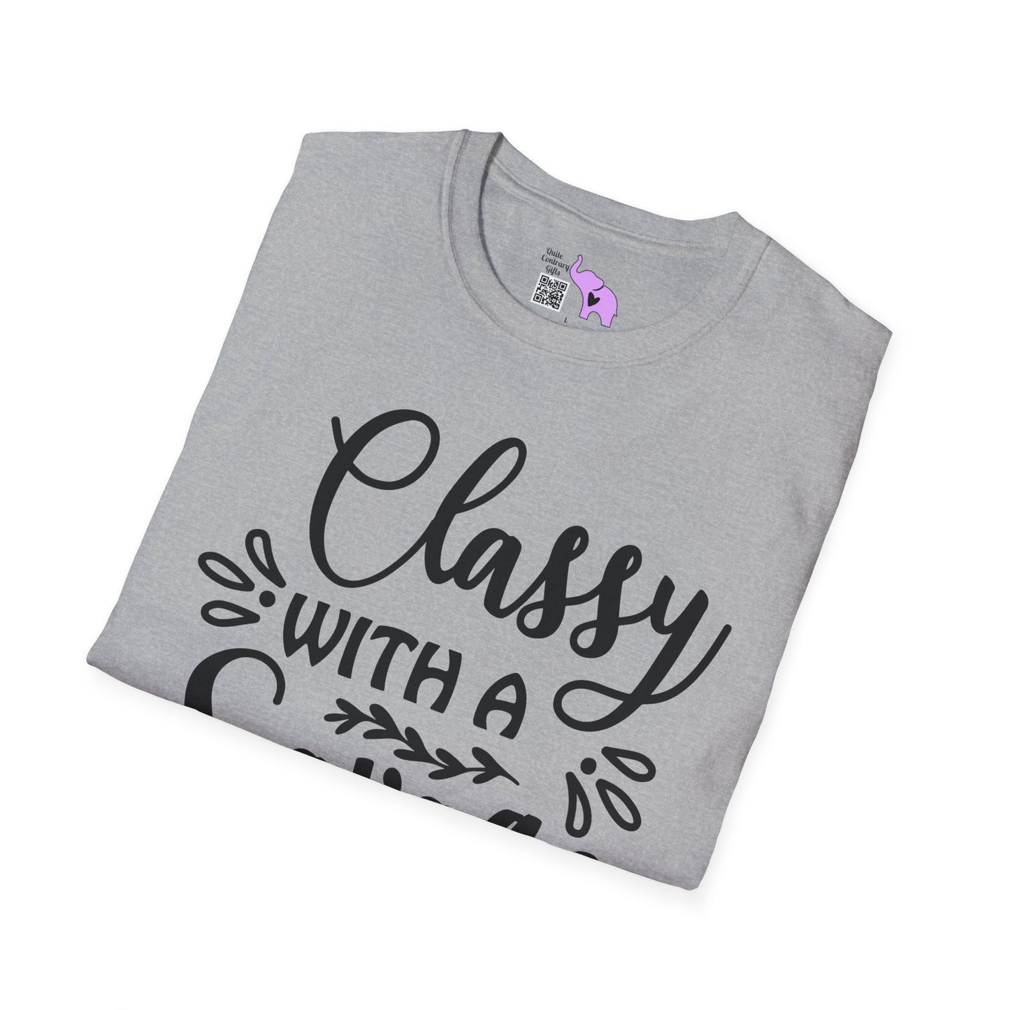 Classy With Savage Side Adult T-shirt