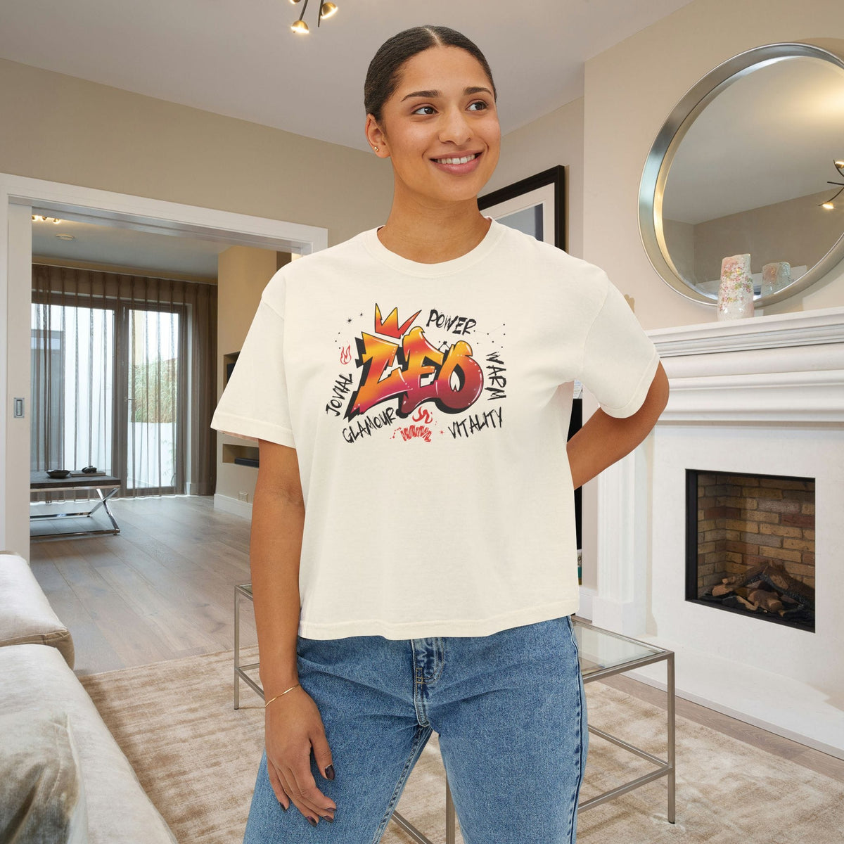 Leo Street Art Women's Boxy Tee