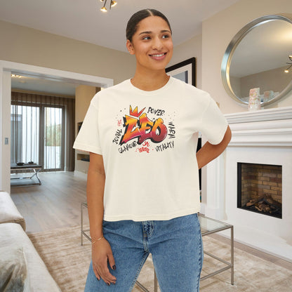 Leo Street Art Women's Boxy Tee