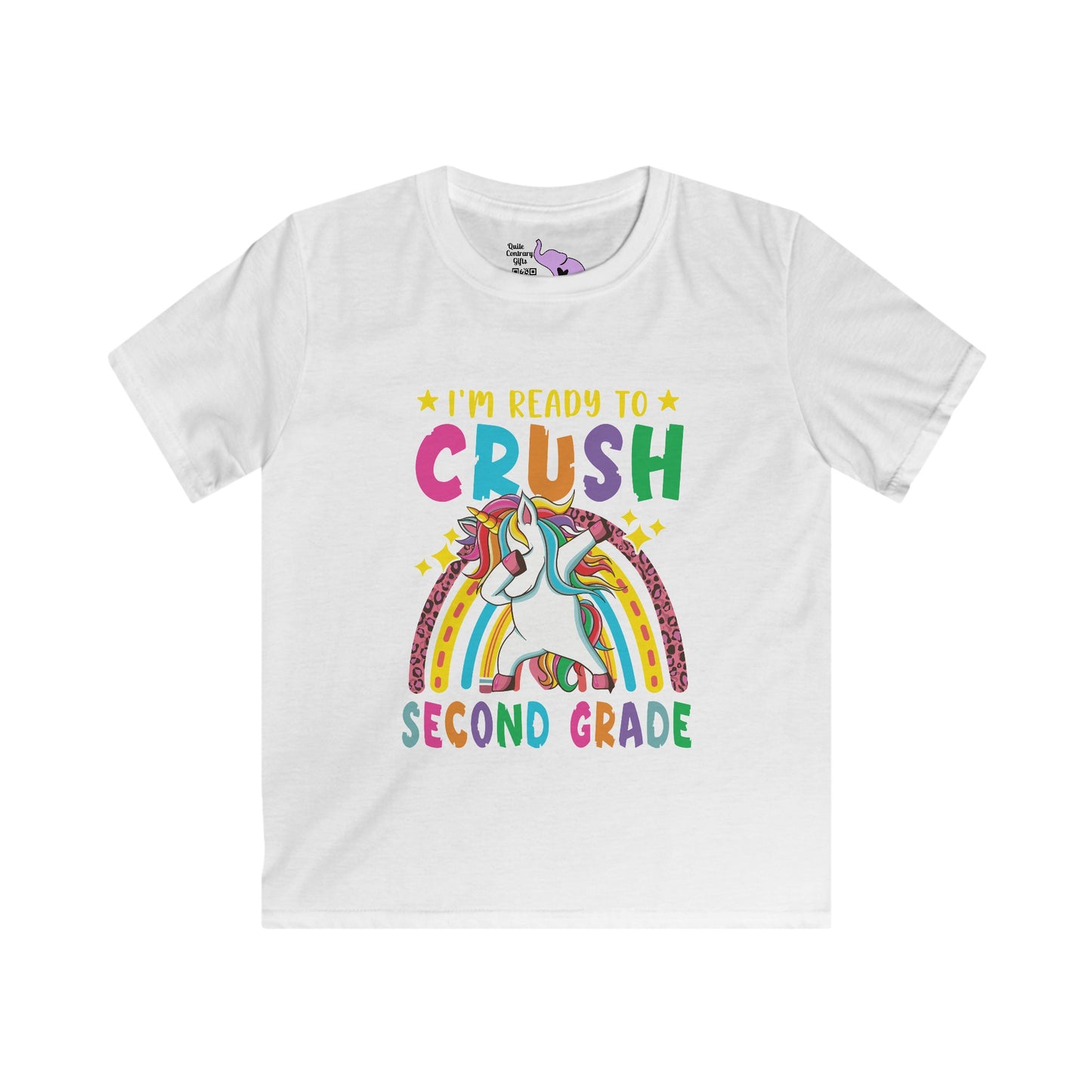 I'm Ready To Crush 2nd Grade Unicorn Youth Softstyle Tee