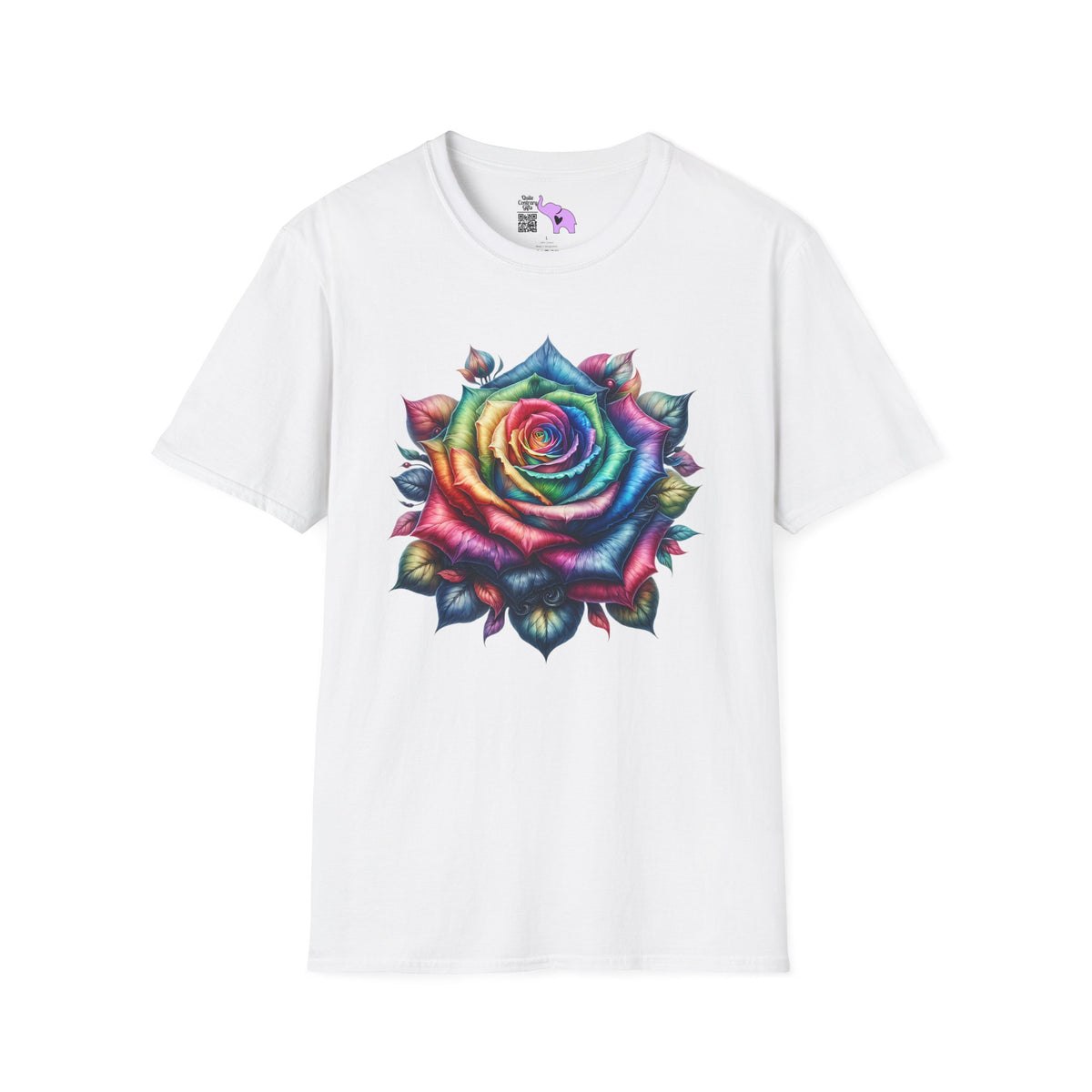Colorful Rose Adult T-shirt