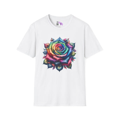 Colorful Rose Adult T-shirt