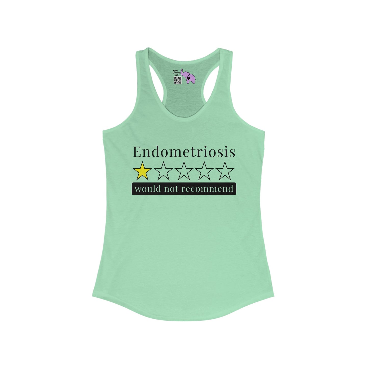 Endometriosis 1 Star Would Not Recommend Women's Ideal Racerback Tank
