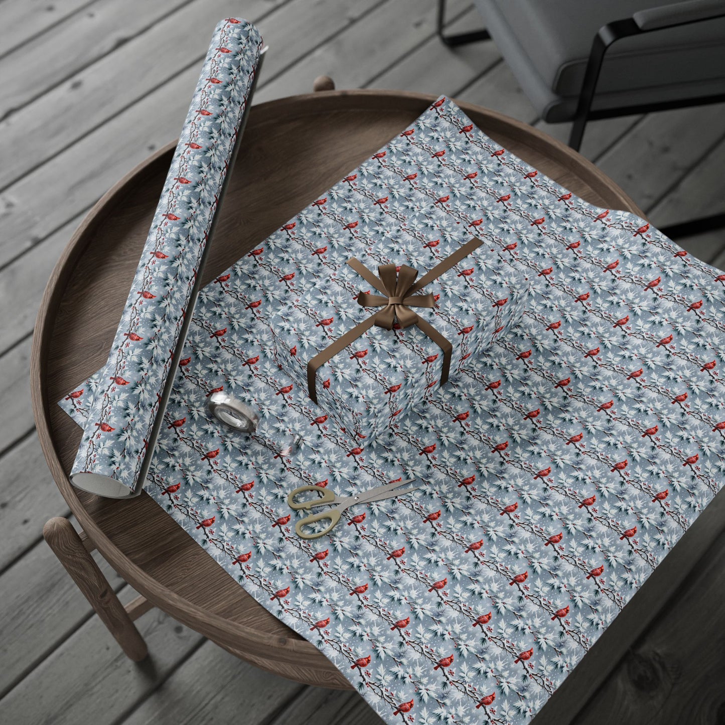 Cardinals in the Snow Wrapping Paper