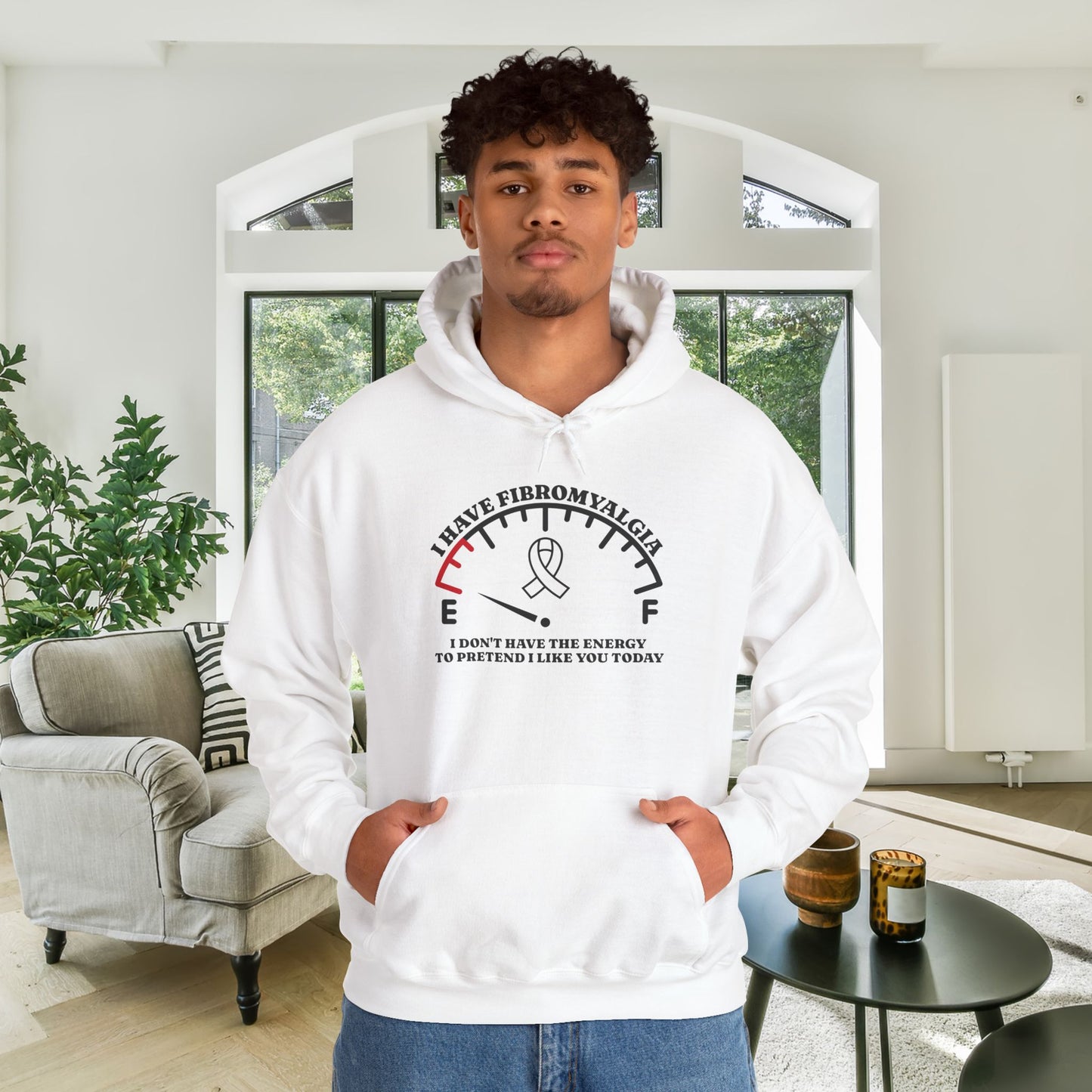 I Have Fibromyalgia I Don't Have The Energy... Adult Heavy Blend™ Hoodie