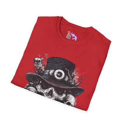 Creepy Skulls w/Top Hat Adult T-shirt