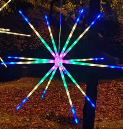 Solar Firework Stake Lights – 112 LED Outdoor Garden Lights with Remote Control